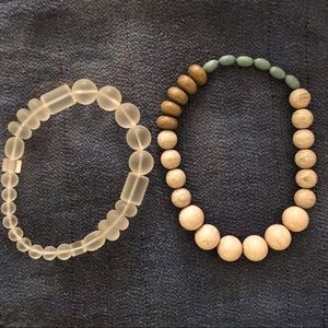 Vintage acrylic necklaces (2)